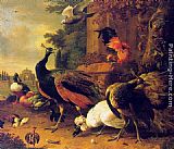 Famous Birds Paintings - Birds in a Park